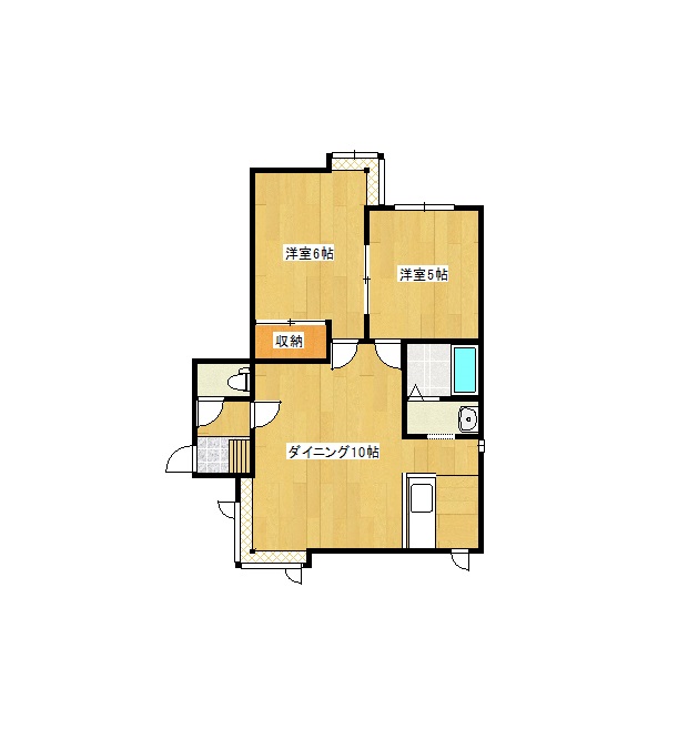 ☆リフォーム済み☆ロフト付☆駐車２台可能！！豊岡エリア・２LDK♪ 2枚目画像